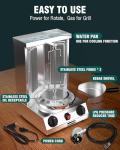 WantJoin Gas Vertical Shawarma Grill with Rotating Plate