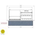 Brazilian BBQ Charcoal Grill with Skewers and Griddles