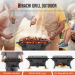Portable Mini Hibachi Grill for Outdoor Camping