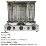 Electric Shawarma Grill with 3 Burners for Home
