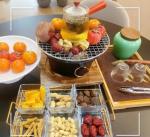 Round Cast Iron Charcoal Hibachi Grill