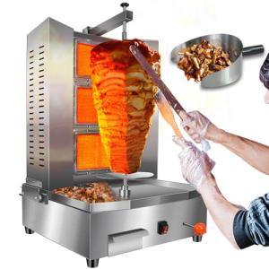 3-Burner Propane Shawarma Grill with Rotisserie
