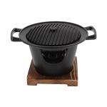 Wooden Charcoal Hibachi Grill for Indoor/Outdoor Use