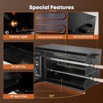 Electric Rotisserie Grill with Auto-Rotating Skewers