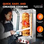 Vertical Gas Broiler for Perfect Shawarma and Kebab