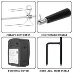 Electric Rotisserie Grill Kit for Outdoor Cooking