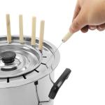 Portable Smokeless Charcoal Barrel Grill with Skewers