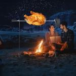 Electric Rotisserie Grill Kit for Outdoor Cooking