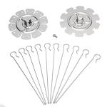 BBQ Steel Rotisserie Skewers and Kebab Maker