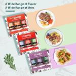 Soeos 9-Piece Spice Seasoning Set with Grinders