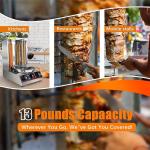 YOOKTEN Electric Shawarma Grill Vertical Rotisserie Machine