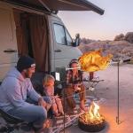 Electric Rotisserie Grill Kit for Outdoor Cooking