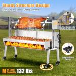 Electric Rotisserie Grill Kit for Outdoor Cooking