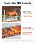 VEVOR 37in Stainless Steel BBQ Rotisserie Grill