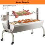 DEWOSEN 50W BBQ Rotisserie Grill for Outdoor Cooking