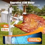 Electric Rotisserie Grill Kit for Outdoor Cooking