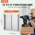 VEVOR Stainless Steel Outdoor BBQ Access Door