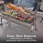 Stainless Steel 13W Rotisserie Grill for Medium Game