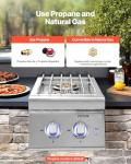 VEVOR Double Side Burners for Outdoor Grills
