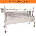 DEWOSEN 50W BBQ Rotisserie Grill for Outdoor Cooking