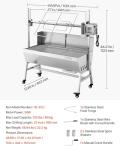 VEVOR 37in Stainless Steel BBQ Rotisserie Grill