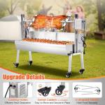 Electric Rotisserie Grill Kit for Outdoor Cooking