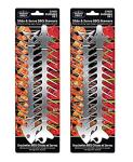 Slide & Serve BBQ Skewers - Reusable Stainless Steel Set
