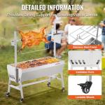 VEVOR 35-Inch Rotisserie Grill for Whole BBQs