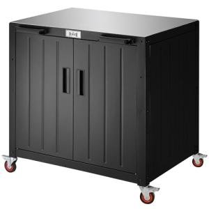 Outdoor Grill Cart with Storage and Workspace