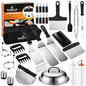 37PC Flat Top Grill Accessories Set for Outdoor Cooking