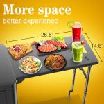 Grill Table Cart with Storage for Outdoor Cooking