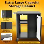 Grill Table Cart with Storage for Outdoor Cooking