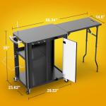 Grill Table Cart with Storage for Outdoor Cooking