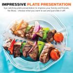 Slide & Serve BBQ Skewers - Reusable Stainless Steel Set