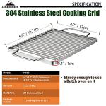 304 Stainless Steel Grill Grate, 6.6"x4.7