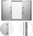 304 Stainless Steel Double Access Cabinet Door 36