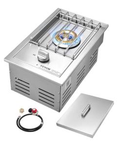 VEVOR 15,000BTU Single Grill Side Burner