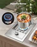 VEVOR 15,000BTU Single Grill Side Burner