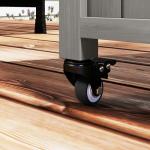 Outdoor Grill Cart with Wheels and Storage