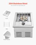 VEVOR 15,000BTU Single Grill Side Burner