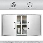 304 Stainless Steel Double Access Cabinet Door 36