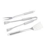 Stainless Steel 4-Piece BBQ Tool Set with Bag