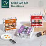 Soeos 9-Piece Spice Seasoning Set with Grinders