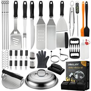 Grilljoy 46PC Griddle Tools Set for Outdoor Cooking