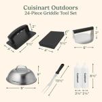 Cuisinart 24-Piece Stainless Steel Griddle Tool Set