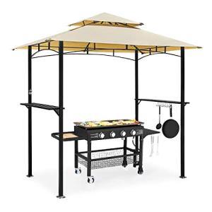 AECOJOY 8' x 5' Outdoor BBQ Gazebo Canopy