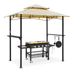 AECOJOY 8' x 5' Outdoor BBQ Gazebo Canopy