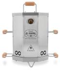 EL BARRIL Portable Stainless Steel Charcoal Smoker & Grill