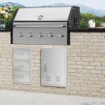 VEVOR Stainless Steel BBQ Access Door, 17x24 Inch