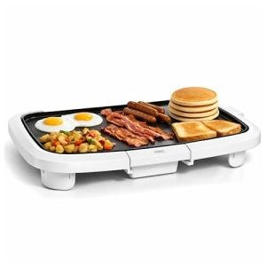 COOK WITH COLOR 1200W Electric Griddle with Nonstick Surface